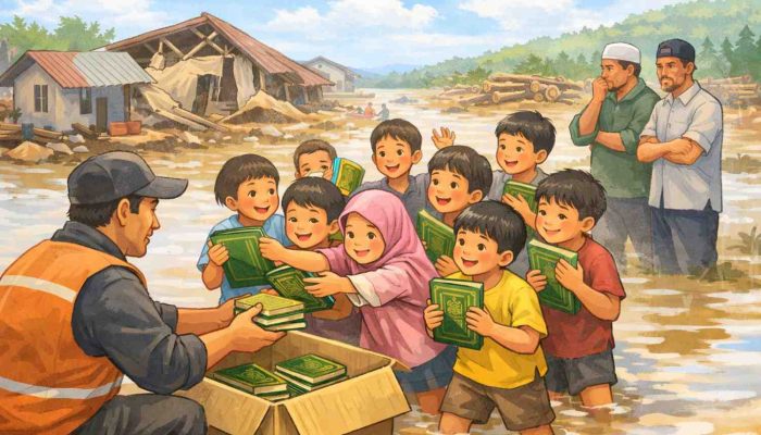 Di Tengah Banjir Aceh, Anak-Anak Berebut Al-Qur’an: Ketika Iman Menjadi Pegangan dan Nurani Orang Dewasa Diuji