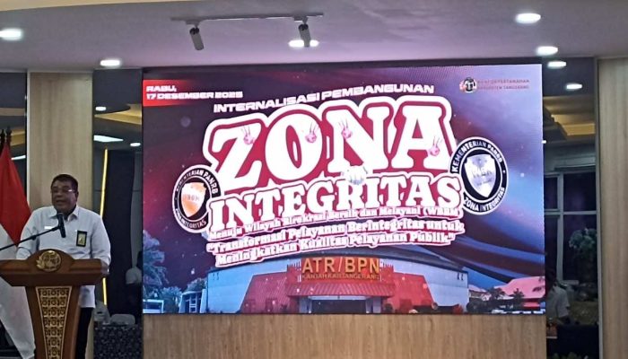 Dorong Pelayanan Berintegritas, ATR/BPN Kabupaten Tangerang Gelar Internalisasi WBBM