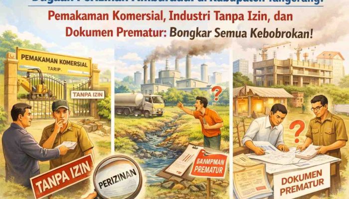 Dugaan Perizinan Amburadul di Kabupaten Tangerang! Pemakaman Komersial, Industri Tanpa Izin, dan Dokumen Prematur: Bongkar Semua Kebobrokan!