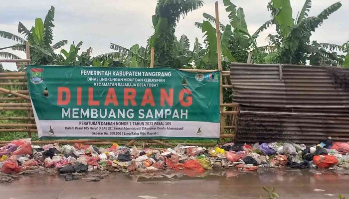 Balaraja Terkepung Sampah Bertahun-Tahun: Aturan dan Spanduk Larangan Terpajang, Namun Ke Mana Penegakan dan Tanggung Jawab Aparat Selama Ini?