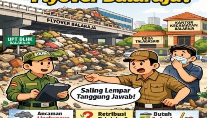 Status Darurat Sampah Telah Digaungkan, Namun Sampah Masih Menggunung di Flyover Balaraja