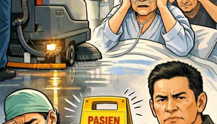 Sunyi yang Tercabik Mesin: Aktivitas Pembersihan Tengah Malam di Metro Hospitals M.Toha Tuai Sorotan Publik