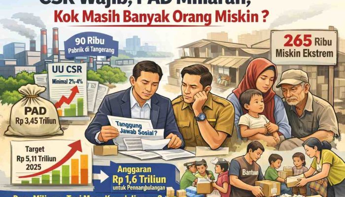 90 Ribu Perusahaan, PAD Triliunan, Tapi Rakyat Tetap Miskin Ekstrim: Ke Mana CSR dan Nurani Kebijakan Kabupaten Tangerang?