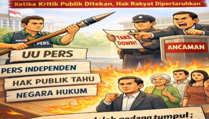Ancaman Take Down vs UU Pers: Ketika Kritik Publik Ditekan, Hak Rakyat Dipertaruhkan