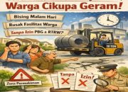 Bengkel Bubut PT Indranata Tenindo Angkut Material Berat Tengah Malam, Warga Cikupa Induk Geram