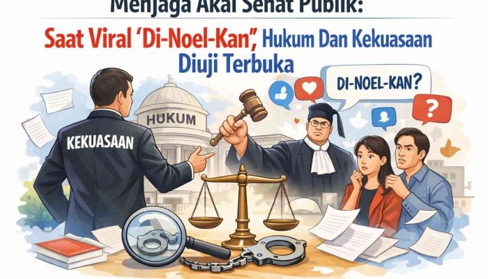 Menjaga Akal Sehat Publik: Saat Viral “Di-Noel-Kan”, Hukum Dan Kekuasaan Diuji Terbuka