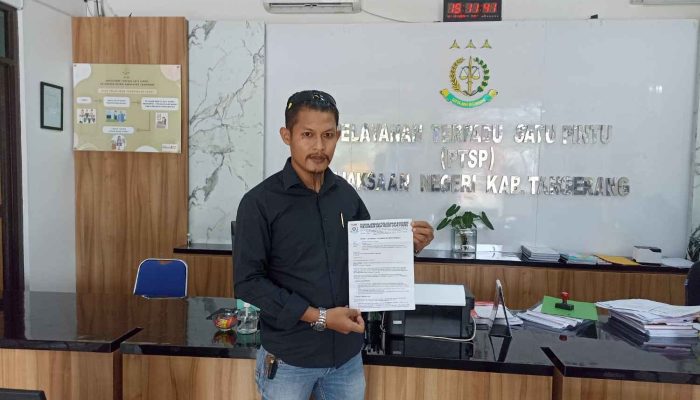 YLPK PERARI Kabupaten Tangerang Laporkan DPMPD Ke Kejari Kabupaten Tangerang