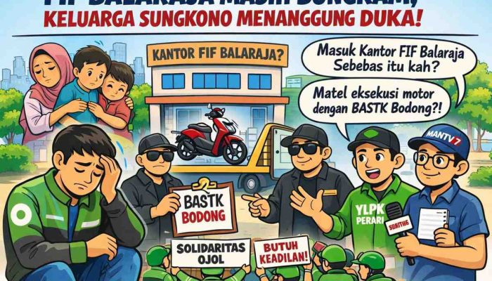 Duka Anak dan Istri Sungkono Terbuka: Matel dan BASTK Bodong di Kantor Resmi, 50 Ojol Bersatu Mengawal Proses Hukum