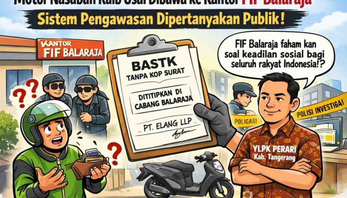 Kasus Motor Sungkono Masuk Meja Reskrim Polsek Balaraja, Pimpinan FIF Balaraja Masih Diam, 50 Ojol Rajeg Kirim Surat Dukungan