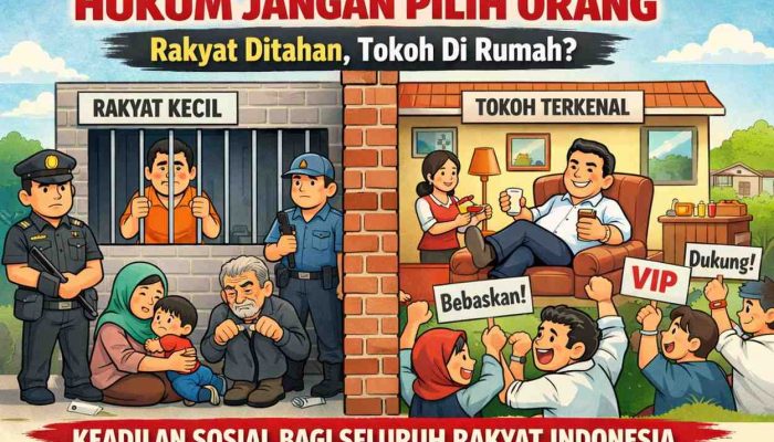 Keadilan Jangan Tunduk pada Nama dan Jumlah: Saat Rakyat Ditahan, Kenapa yang Punya Kuasa Bisa di Rumah?
