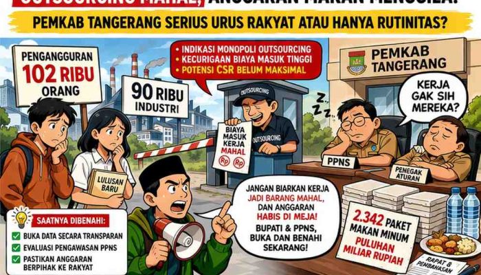 Pengangguran Membengkak, Industri Tak Terasa, Anggaran Konsumsi Membara: Ada yang Serius Dikelola atau Sekadar Jalan di Tempat?