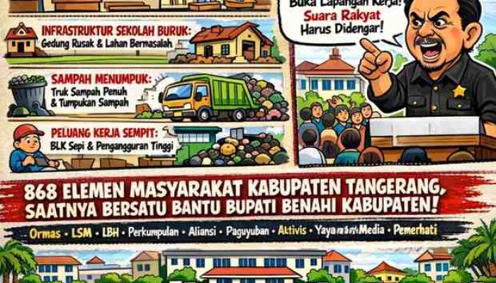Kabupaten Tangerang Tidak Bisa Diam Lagi: Rapor Merah DPRD, 868 Elemen Masyarakat Dipanggil Bergerak Bantu Bupati