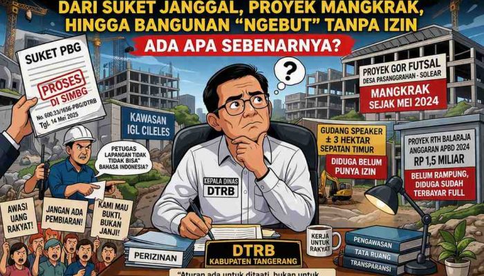 DTRB Kabupaten Tangerang Jangan Berlindung di Balik “Percepatan Investasi”! Suket Janggal, Proyek Mangkrak, Bangunan Ngebut. Tertib Administrasi Kok Dikorbankan?