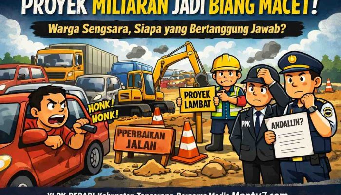 PROYEK CIAPUS–BALARAJA DIDUGA JADI BIANG MACET PARAH, PUBLIK MULAI GERAH: PROYEK MILIARAN KOK JADI BEBAN JALAN?