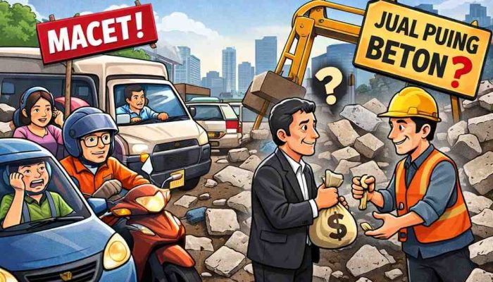 Kemana Suara Kerasmu Itu? Melemah di Proyek Betonisasi Ciapus–Balaraja, saat Warga Terjebak Macet dan Puing Jadi Sorotan Kok Malah Nyinyir?