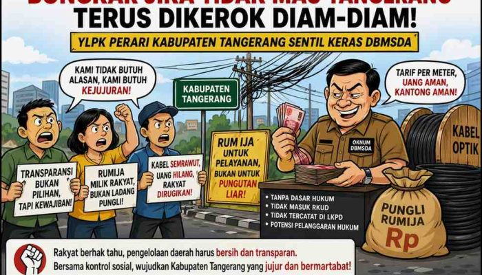 Ada Apa di Balik Kabel Optik? YLPK PERARI Sentil Keras DBMSDA Kabupaten Tangerang: “Kalau Ini Tak Dibuka, Publik Punya Alasan Curiga”