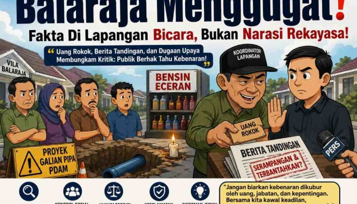 Narasi Tandingan Dan Indikasi Uang Rokok Di Proyek Galian Perumda TKR Vila Balaraja, Picu Pertanyaan Publik Soal Independensi Informasi Dan Arah Klarifikasi