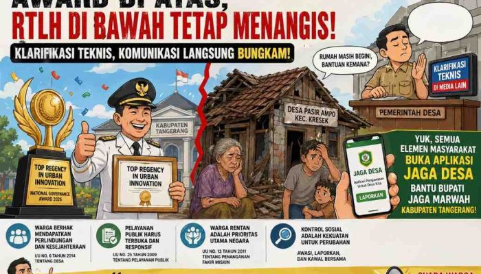 Kabupaten Tangerang Raih Award Inovasi, Tapi Klarifikasi Kades Desa Pasir Ampo Tak Menjawab RTLH Warga Dan Komunikasi Langsung Justru Bungkam