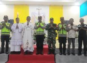POLSEK TIGARAKSA LAKSANAKAN PENGAMANAN IBADAH MALAM PASKAH DI YAYASAN FIORETTI