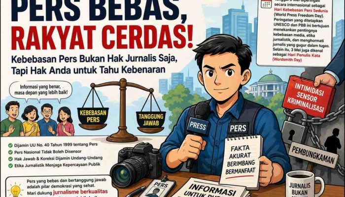 Hari Kebebasan Pers Sedunia Edukasi Tentang Pers Sebagai Pilar Demokrasi Dan Wadah Informasi Publik Yang Harus Bebas Intervensi