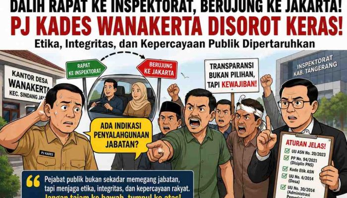Dalih Rapat ke Inspektorat Berujung ke Jakarta, Polemik PJ Kades Wanakerta Meledak: YLPK PERARI Kabupaten Tangerang Minta Bupati dan BKPSDM Jangan Tutup Mata