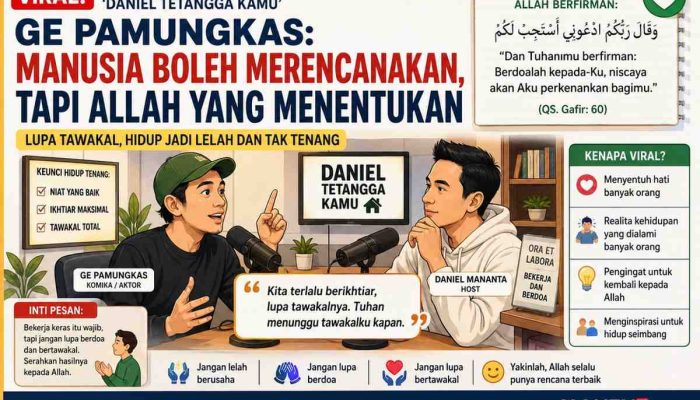 Keras Mengejar Dunia, Tapi Lupa kepada Pemilik Dunia: Pesan “Ora Et Labora” dari Ge Pamungkas Ini Menyentuh Hati Banyak Orang Tentang “Tawakal” Kita