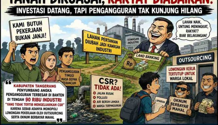 Rakyat Disuruh Percaya Investasi, Tapi Pengangguran Tetap Menggila: Aroma Permainan Lahan dan Calo Kerja di Kabupaten Tangerang Kian Menyengat