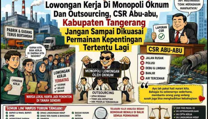 Gudang Dan Pabrik Terus Bertambah, Pengangguran Tak Turun, Aroma Penyelamatan Land Banking Dan Permainan Kerja Kian Terasa Di Kabupaten Tangerang