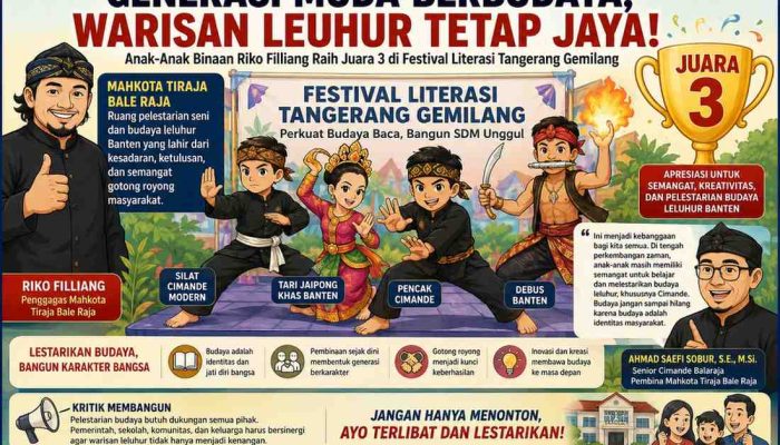 Di Tengah Arus Modernisasi, Anak-Anak Balaraja Buktikan Budaya Leluhur Masih Hidup Lewat Mahkota TIRAJA Bale Raja
