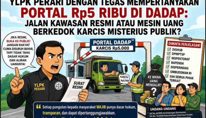 YLPK PERARI Sentil Keras Portal Rp5 Ribu Di Dadap, Publik Kini Mencium Aroma Permainan Karcis Yang Diduga Sudah Lama Dibiarkan