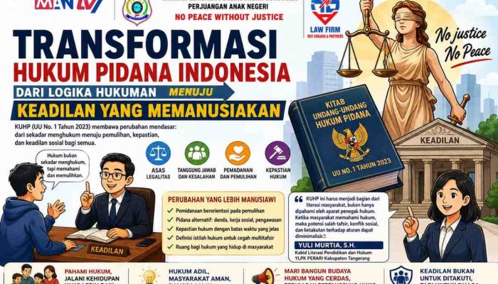 Transformasi Hukum Pidana Indonesia: Dari Logika Hukuman Menuju Kesadaran Keadilan yang Lebih Manusiawi