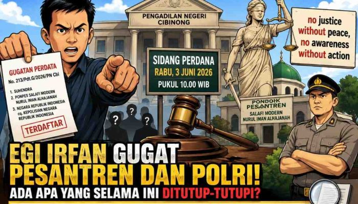 Gugatan EIS Guncang PN Cibinong, Nama Pesantren dan Polri Tergugat, Publik Mulai Bertanya: Ada Fakta yang Selama Ini Ditahan?