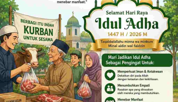 Idul Adha 2026 Jadi Momentum Muhasabah Diri, YLPK PERARI Bersama Law Firm Hefi Sanjaya And Partners Dan Mantv7.com Ajak Kita Semua Hidupkan Nilai Keikhlasan Dan Kepedulian
