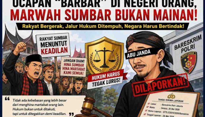 Masyarakat Minang Bergerak Lewat Jalur Hukum, Polemik Ucapan Abu Janda Kini Mengguncang Publik Dan Menunggu Ketegasan Negara