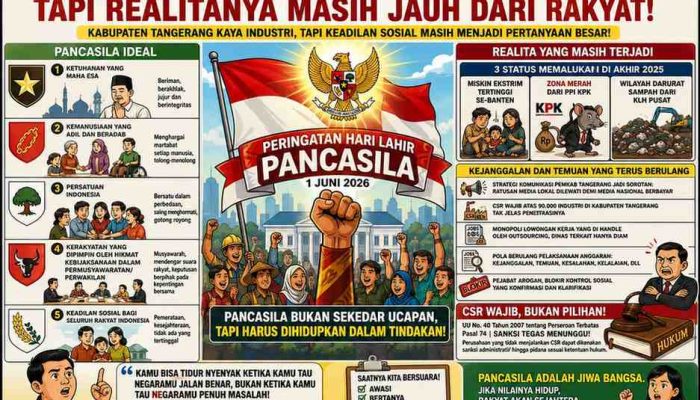 Pancasila Diperingati Setiap Tahun, Tetapi Mengapa Kemiskinan, Sampah, Dan Pertanyaan Besar Soal Keadilan Masih Membayangi Kabupaten Tangerang Hari Ini?