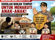 Ketika Sekolah Tak Lagi Terasa Aman, Kabupaten Tangerang Dipaksa Bertanya: Ada Apa Dengan Pengawasan, Moral, Dan Perlindungan Anak Kita
