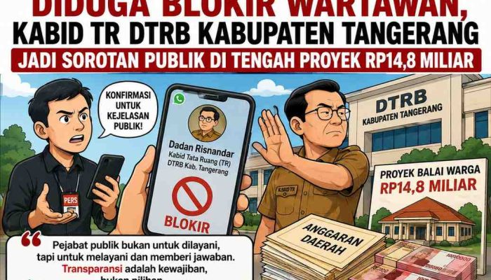 Sungguh Ironi! Diduga Sulit Dikonfirmasi Kabid DTRB Kabupaten Tangerang, Akses Wartawan Terblokir Di Tengah Sorotan Rp14,8 Miliar Balai Warga