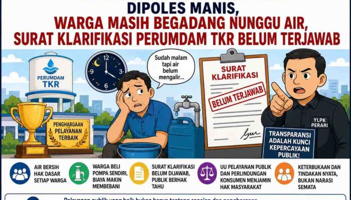 Mantv7.com Tetap Konsisten Mengawal Kepentingan Masyarakat, Menjunjung Integritas, Dan Tidak Berubah Arah Sebelum Persoalan Publik Mendapatkan Kejelasan Dari PERUMDAM TKR