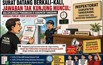 “Inspektorat Ada, Inspektorat Bermanfaat” Surat Berkali-Kali Disampaikan, Jawaban Tak Kunjung Muncul, Publik Kabupaten Tangerang Terus Bertanya