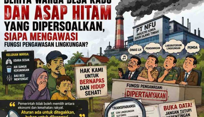 Derita Warga Desa Kadu Dan Asap Hitam Yang Dipersoalkan, Siapa Mengawasi Fungsi Pengawasan Lingkungan Di Tengah Keluhan Bertahun-Tahun?