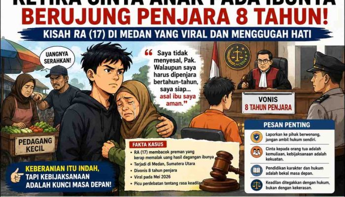 Ketika Cinta Seorang Anak Pada Ibunya Berujung Penjara, Kasus RA Menggugah Nurani Tentang Keadilan Dan Masa Depan