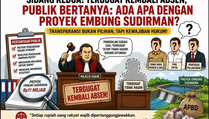 SIDANG KEDUA GUGATAN YLPK PERARI Di Pengadilan Negeri Tangerang Soroti Absennya Tergugat Dan Pertanyaan Publik Atas Transparansi Proyek Embung Sudirman Berlanjut