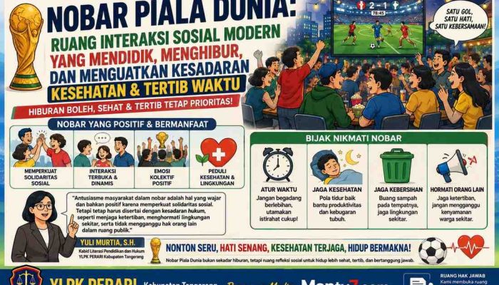 Nobar Piala Dunia sebagai Ruang Interaksi Sosial Modern yang Edukatif, Sehat, dan Membangun Kesadaran Publik tentang Etika, Waktu, serta Keseimbangan Hidup Masyarakat