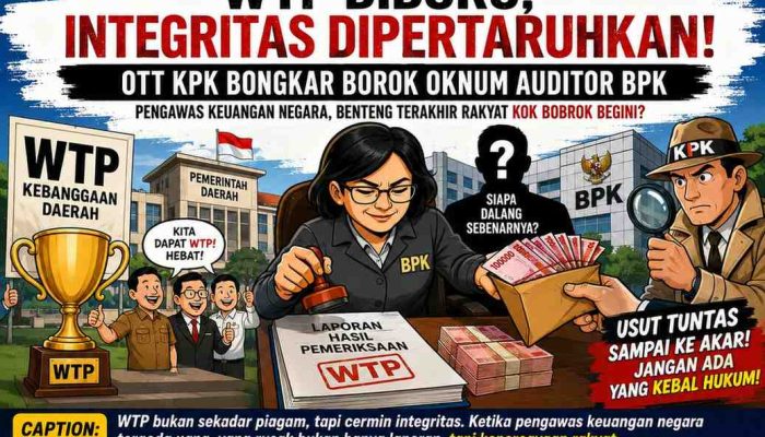 Sungguh Ironi! Kalau Pemeriksa Ikut Bermasalah Kena OTT KPK, Masihkah WTP Layak Dibanggakan Sebagai Simbol Pemerintahan Bersih?