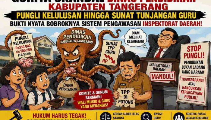 Gurita Persoalan Pendidikan Tangerang: Dari Isu Sunat TPP Guru Hingga Pungli Kelulusan, Publik Menunggu Keberanian Membuka Fakta