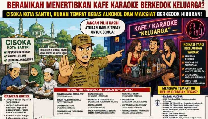 Ketika Dalih “Karaoke Keluarga” Didiamkan, Mengapa Ketegasan Baru Tajam Kepada Yang Mudah Ditertibkan? Pertanyaan Publik Yang Menunggu Jawaban