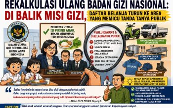 Sorotan Ulang Badan Gizi Nasional: Di Balik Misi Gizi, Struktur dan Item Belanja Tuai Pertanyaan Serius dari Publik