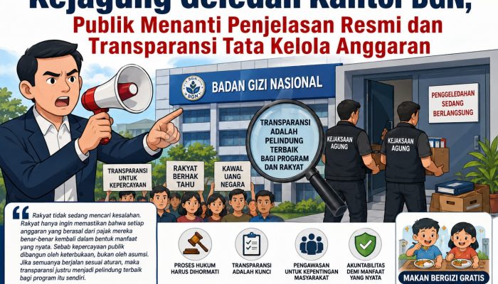 Kejagung Geledah Kantor BGN, Publik Menanti Penjelasan Resmi dan Transparansi Tata Kelola Anggaran