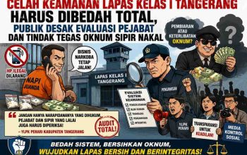 Celah Keamanan Lapas Kelas I Tangerang Perlu Dievaluasi Menyeluruh, Publik Desak Penguatan Pengawasan dan Penindakan terhadap Oknum Jika Terbukti Terlibat