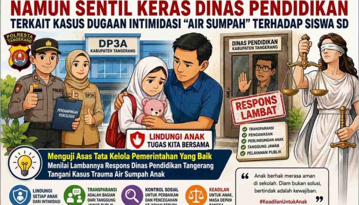 YLPK PERARI Apresiasi Polresta Tangerang Dan DP3A, Namun Sentil Keras Dinas Pendidikan Kabupaten Tangerang Terkait Kasus Dugaan Intimidasi “Air Sumpah” Terhadap Siswa SD